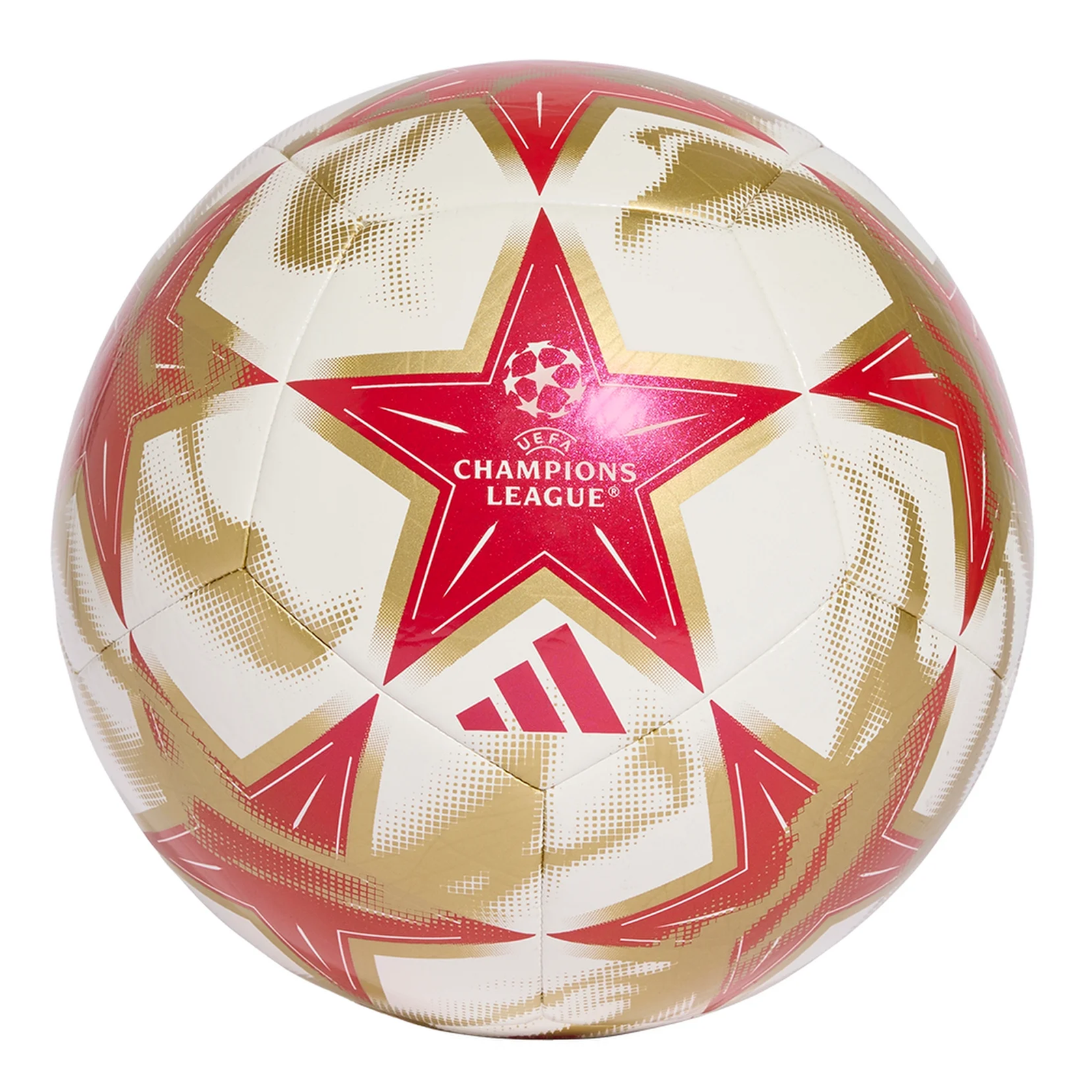 adidas UEFA Champions League Club Ball 26/27 (White/Red/Gold)