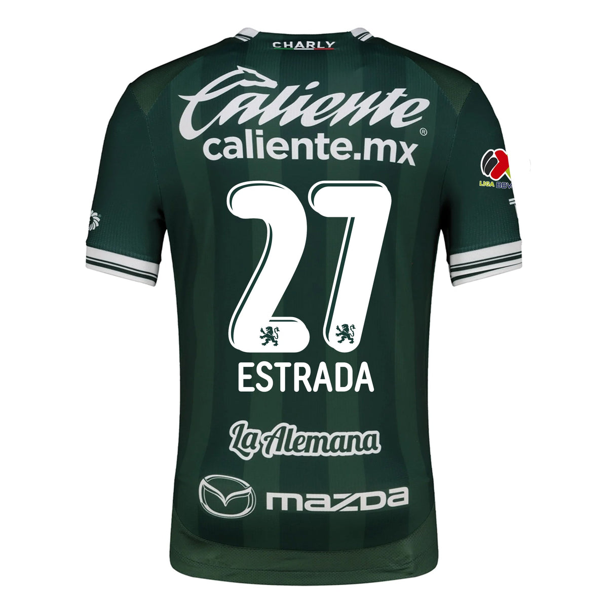 Charly Angel Estrada Men's Leon FC Home Jersey 25/26 w/ BBVA Liga Patch (Green) | SoccerWearhouse