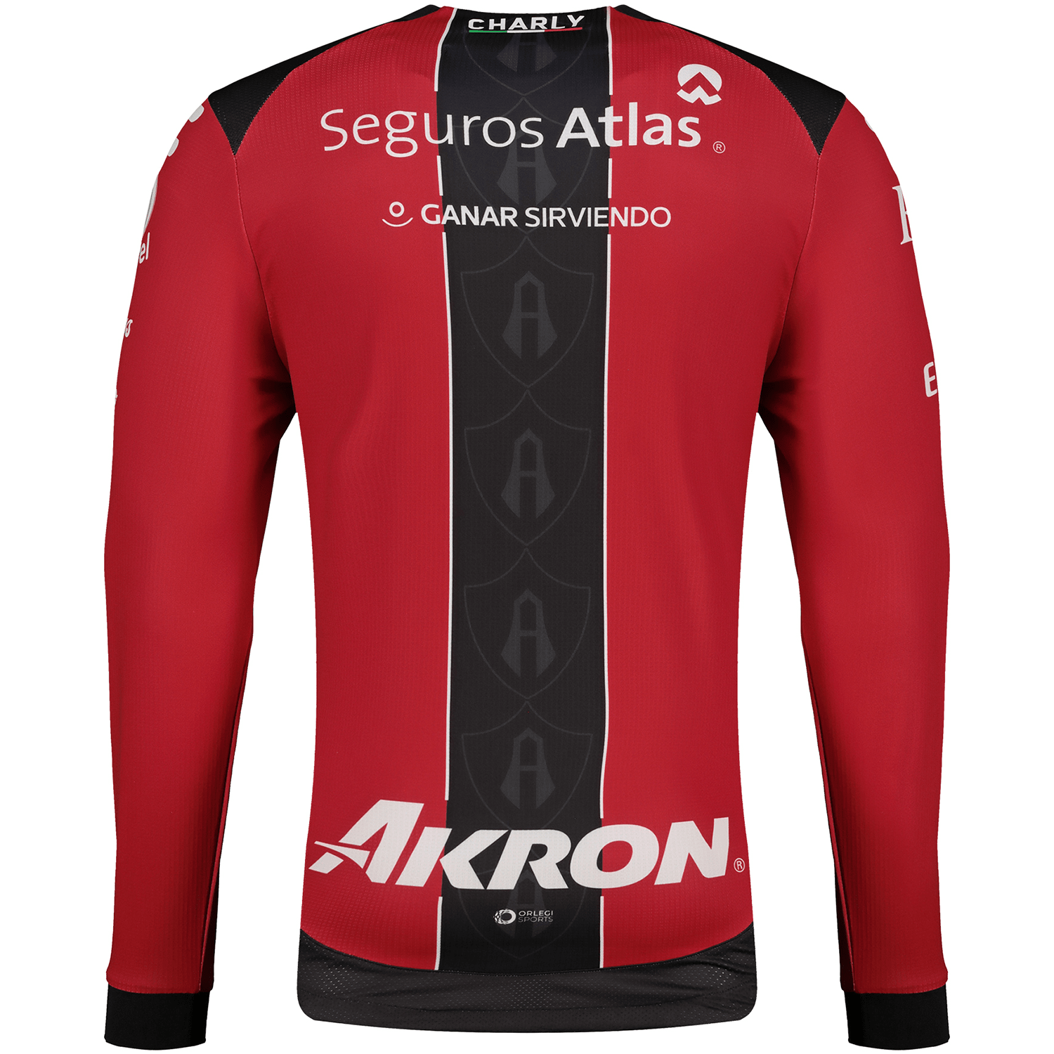 Charly Atlas 25/26 Long Sleeve Home Jersey (Red/Black) | SoccerWearhouse