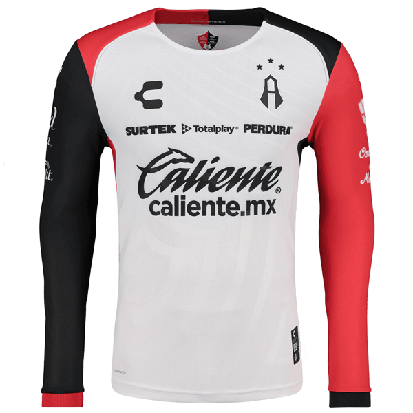 Charly Atlas Away Long Sleeve Jersey 24/25 (White) | SoccerWearhouse