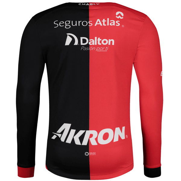 Charly Atlas Home Long Sleeve Away Jersey 24/25 (Red/Black) | SoccerWearhouse