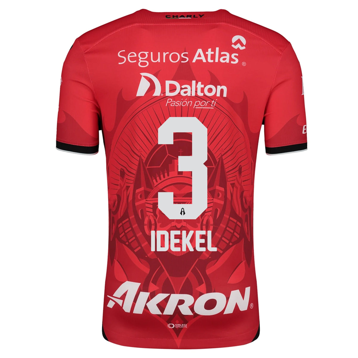Charly Atlas Idekel Dominguez Third Jersey 24/25 (Red/Black) | SoccerWearhouse