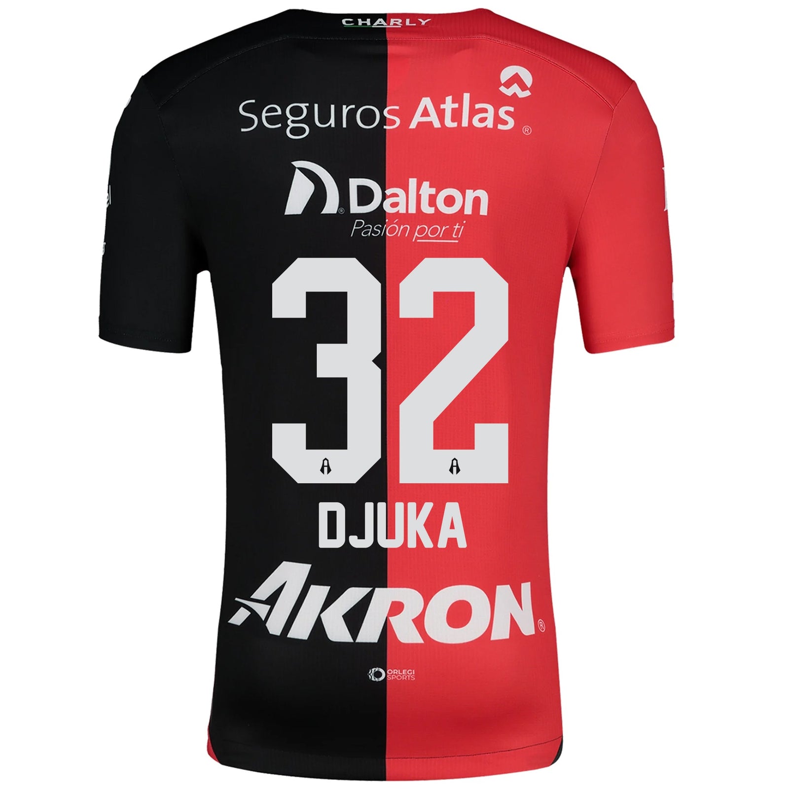 Charly Atlas Uros Djurdjevic Home Jersey 24/25 (Red/Black) | SoccerWearhouse