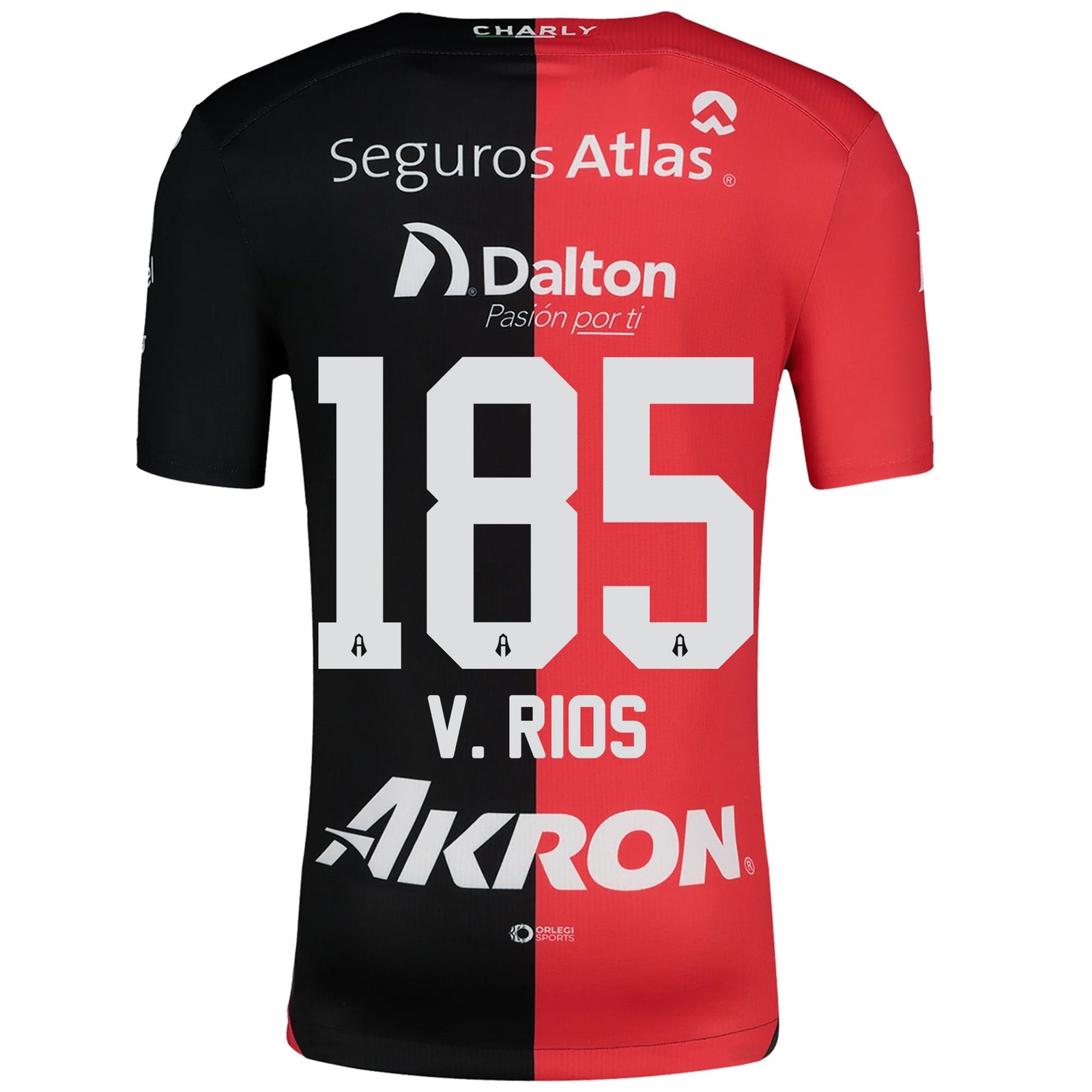 Charly Atlas Victor Rios Home Jersey 24/25 (Red/Black) | SoccerWearhouse