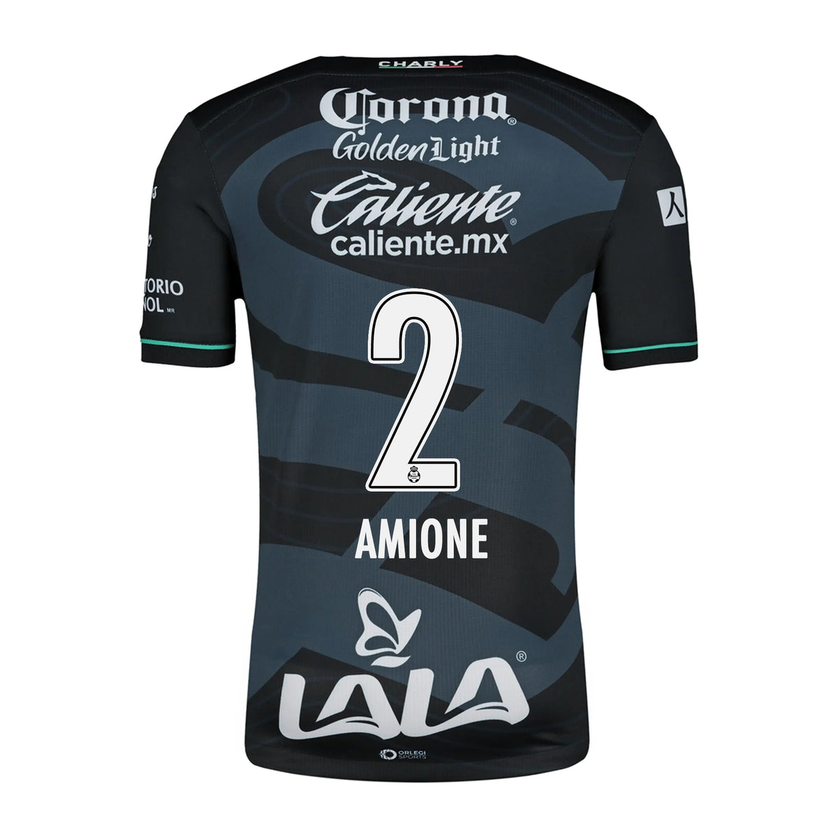 Charly Bruno Amione Santos Third Jersey 24/25 (Black/Grey) | SoccerWearhouse