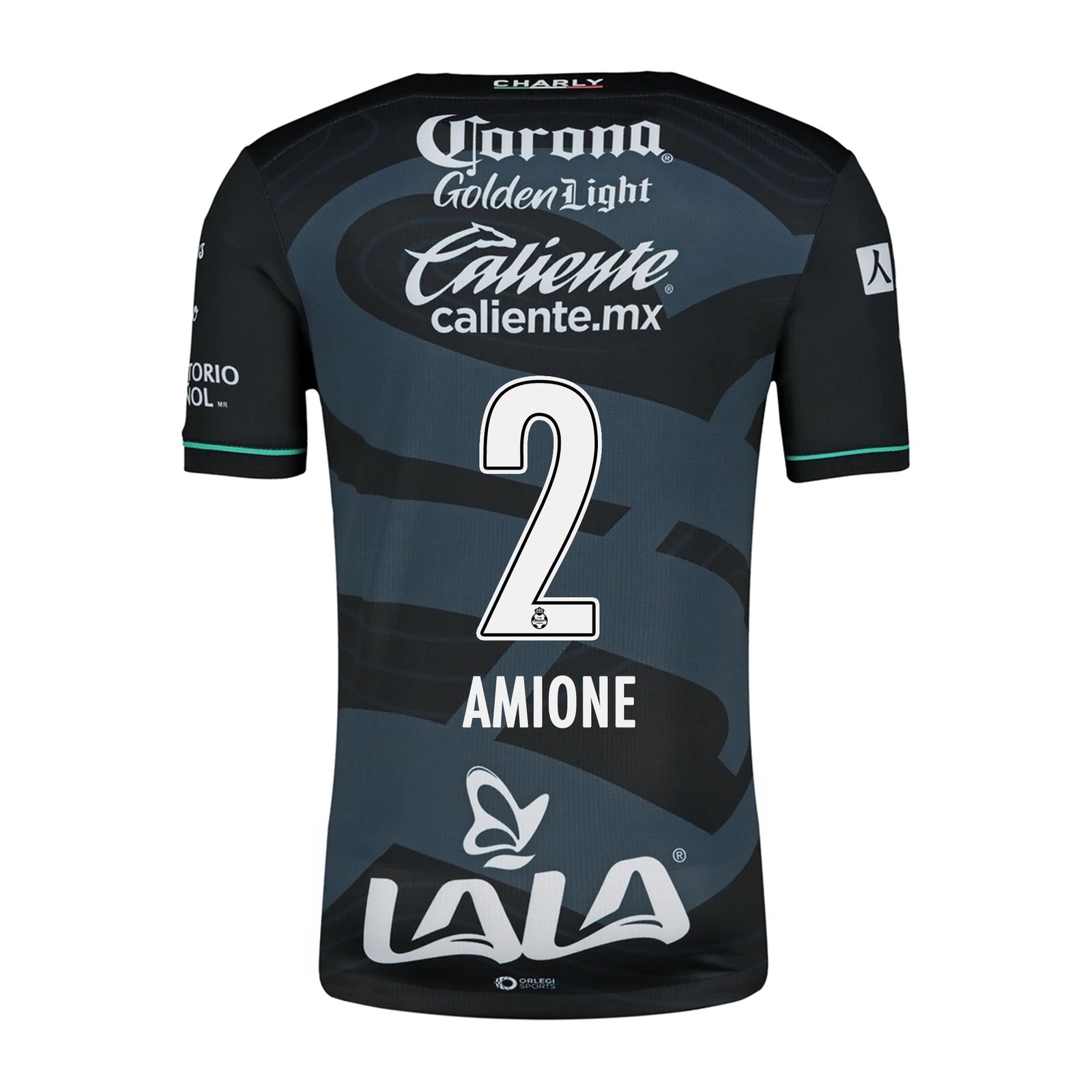 Charly Bruno Amione Santos Third Jersey 24/25 (Black/Grey) | SoccerWearhouse