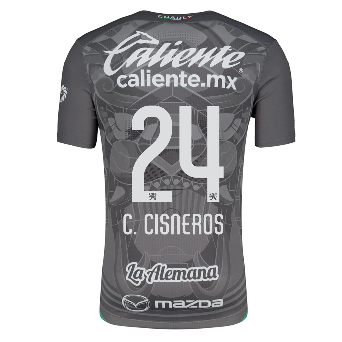 Charly Carlos Cisneros Leon Third Jersey 24/25 (Grey/Green) | SoccerWearhouse