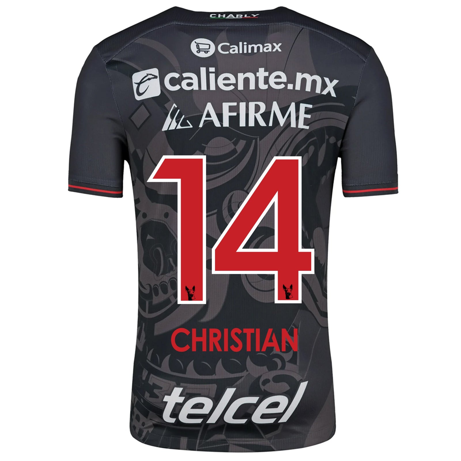 Charly Christian Rivera Xolos de Tijuana Third Jersey 24/25 (Black/Red) | SoccerWearhouse
