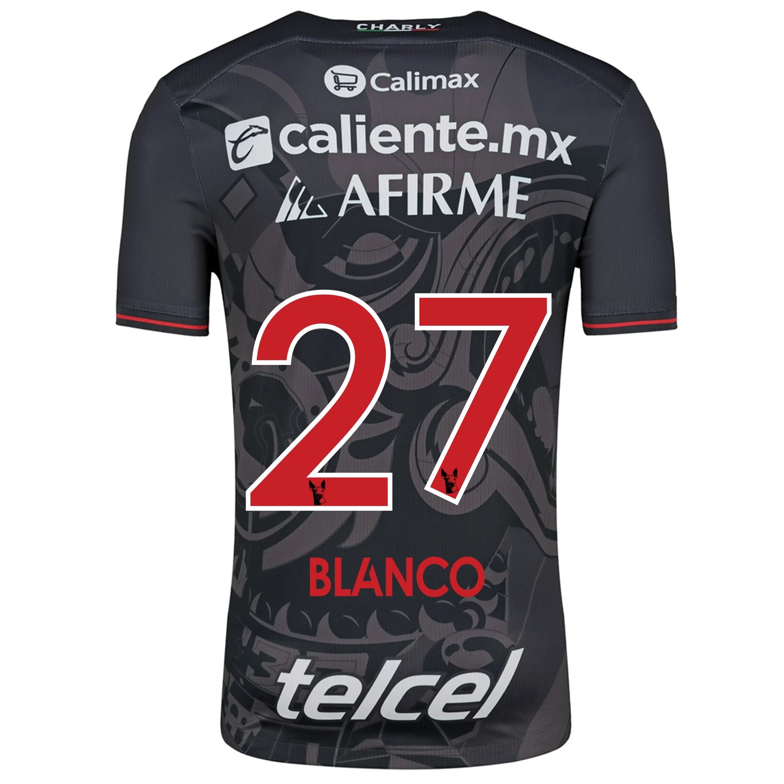 Charly Domingo Blanco Xolos de Tijuana Third Jersey 24/25 (Black/Red) | SoccerWearhouse