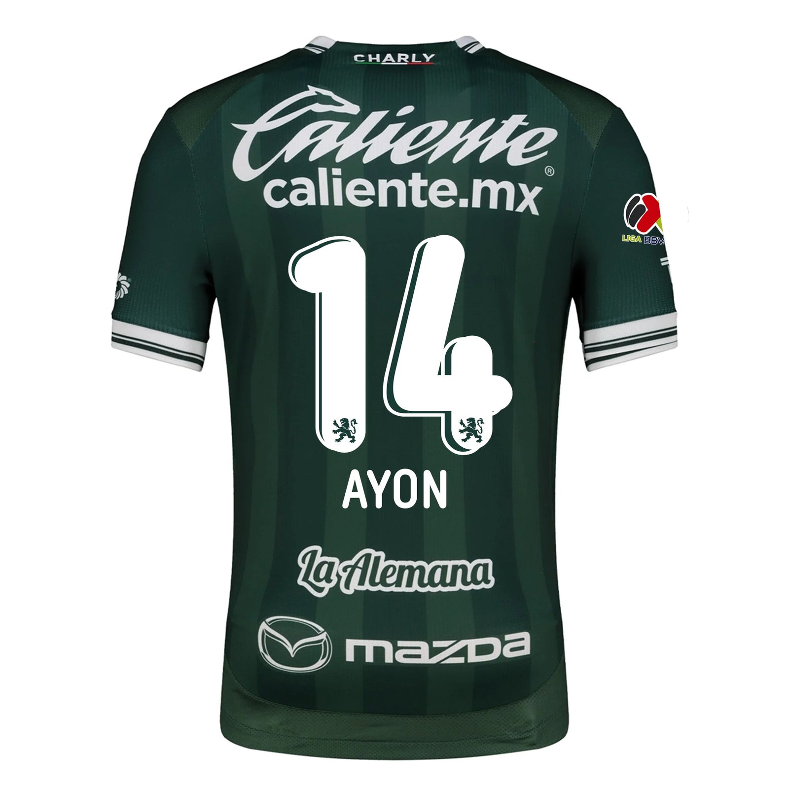 Charly Ettson Ayon Men's Leon FC Home Jersey 25/26 w/ BBVA Liga Patch (Green) | SoccerWearhouse