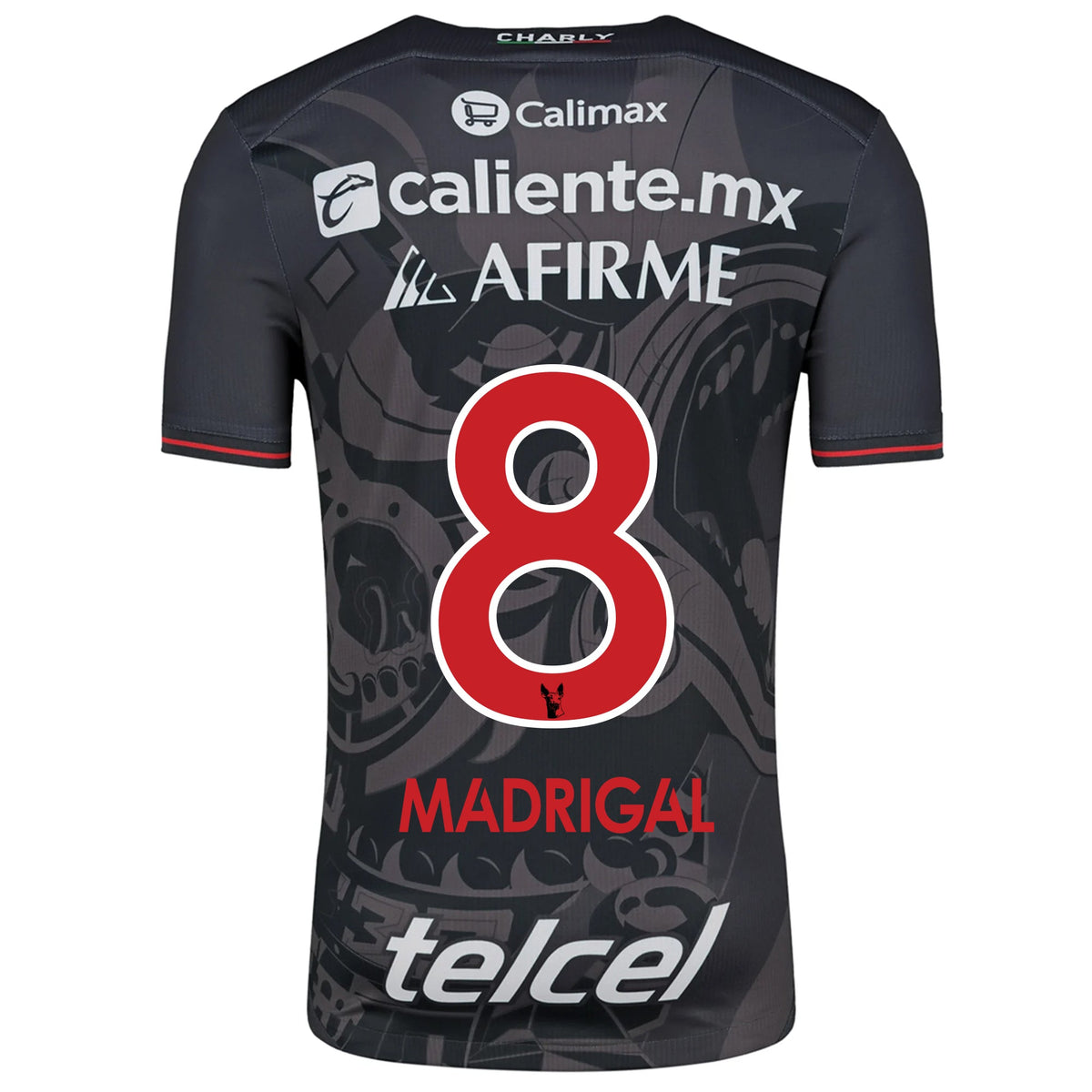 Charly Fernando Madrigal Xolos de Tijuana Third Jersey 24/25 (Black/Red) | SoccerWearhouse