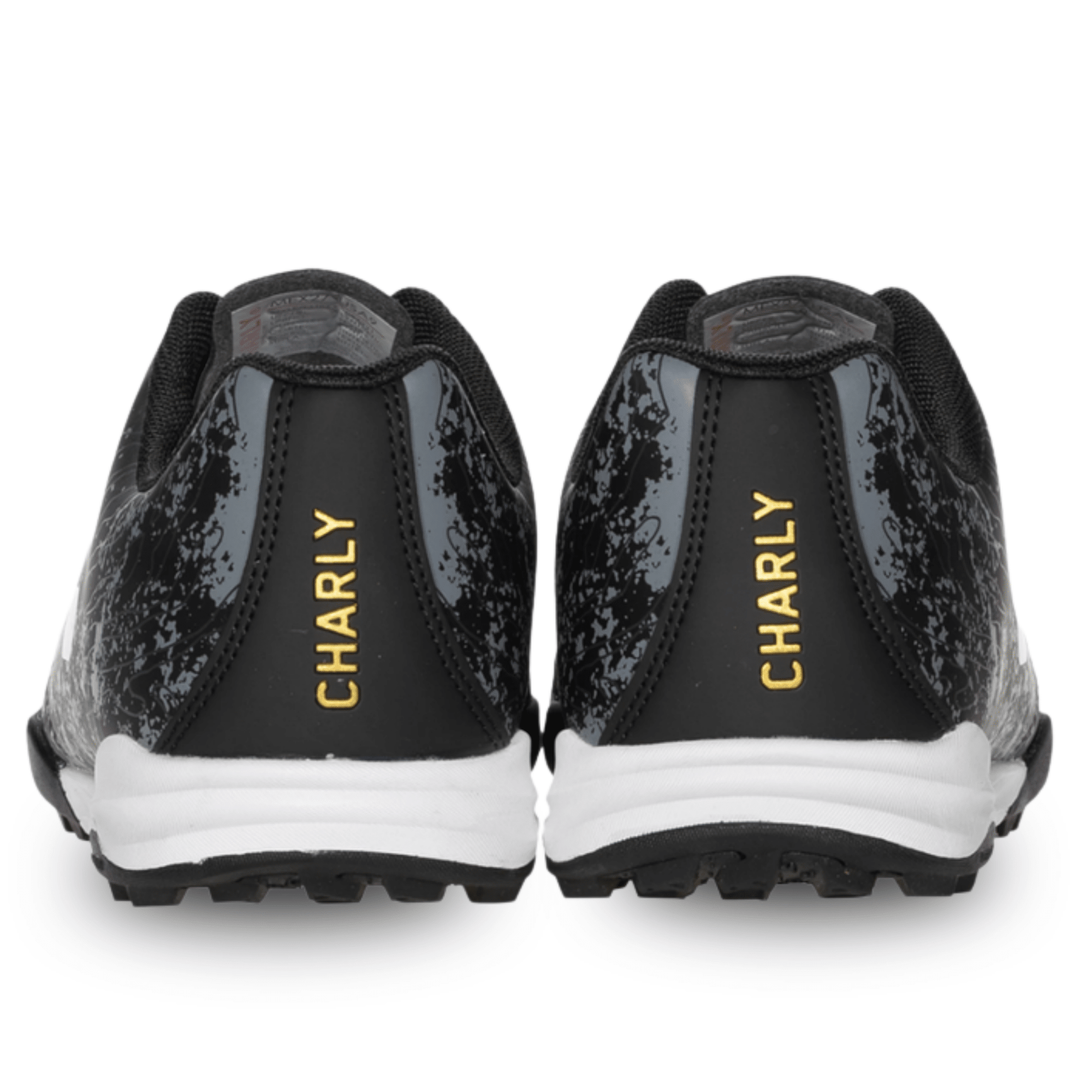 Charly Hotcross 4.0 TF Turf Soccer Shoes (Black/Gold) display picture 2
