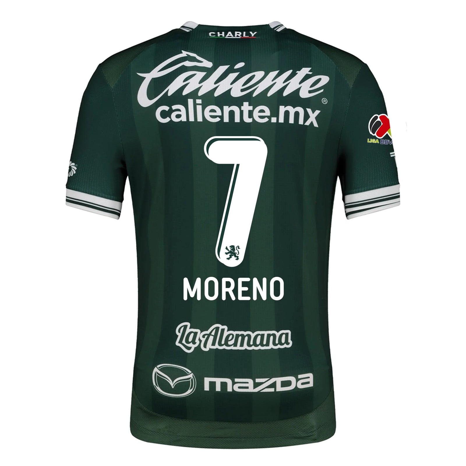 Charly Ivan Moreno Men's Leon FC Home Jersey 25/26 w/ BBVA Liga Patch (Green) | SoccerWearhouse