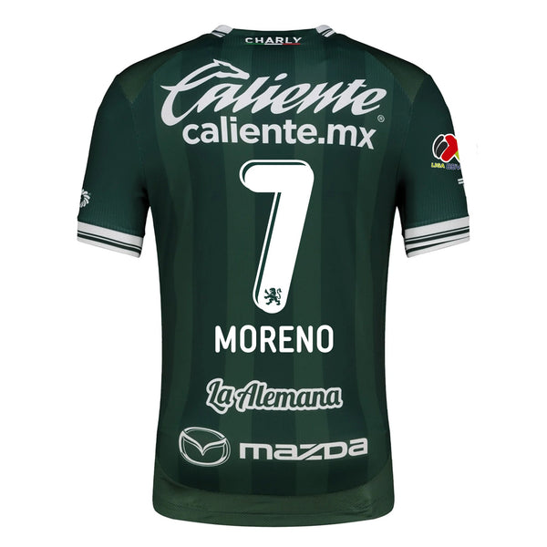 Charly Ivan Moreno Men's Leon FC Home Jersey 25/26 w/ BBVA Liga Patch