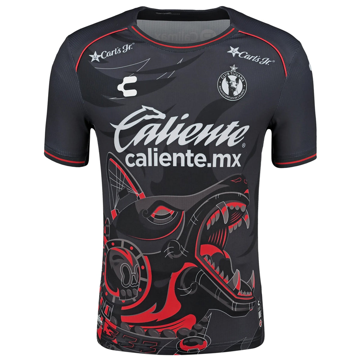 Charly Iván Tona Xolos de Tijuana Third Jersey 24/25 (Black/Red) | SoccerWearhouse