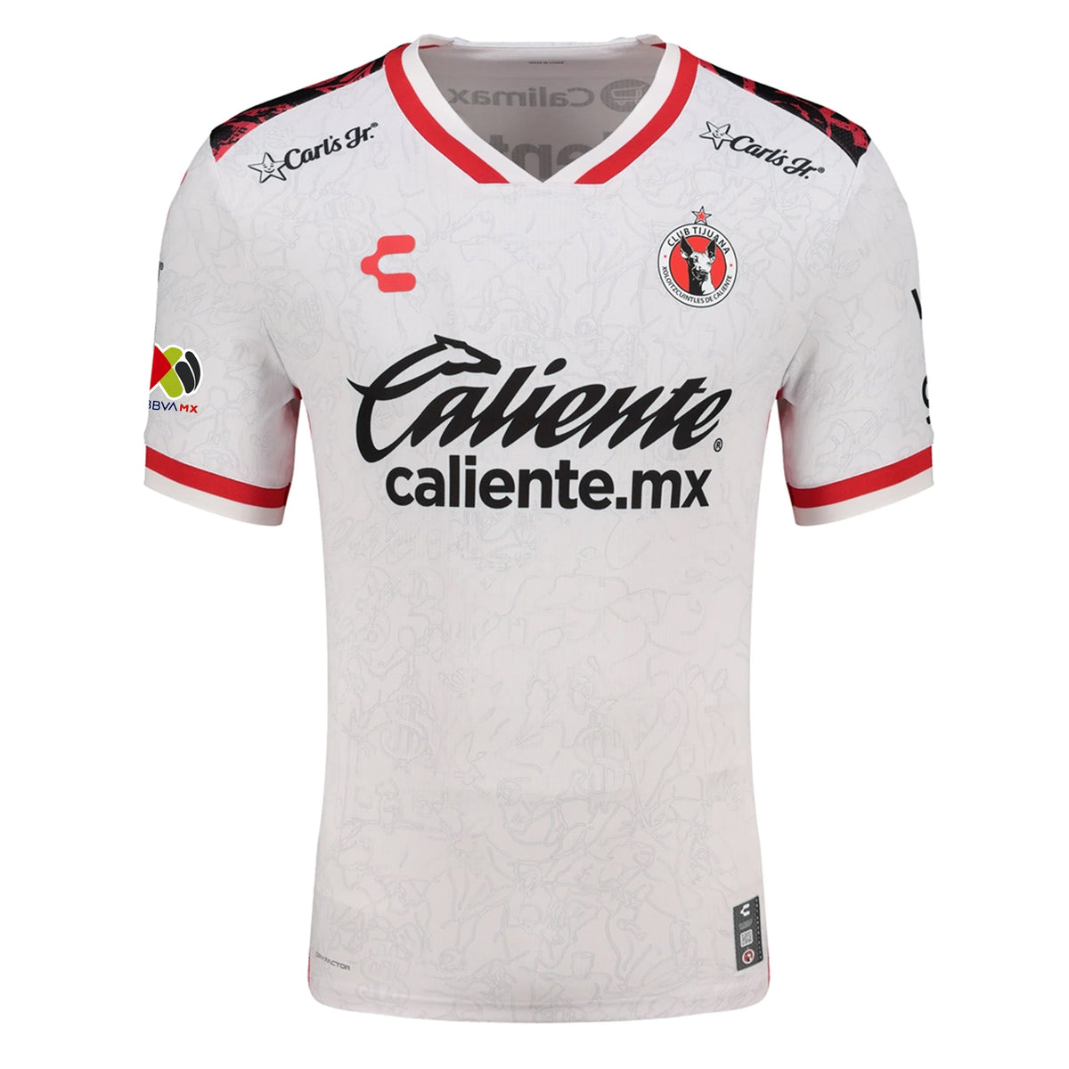 Charly Jose Antonio Rodriguez Men's Xolos De Tijuana Away Jersey 25/26 w/ BBVA MX Patch (White) | SoccerWearhouse