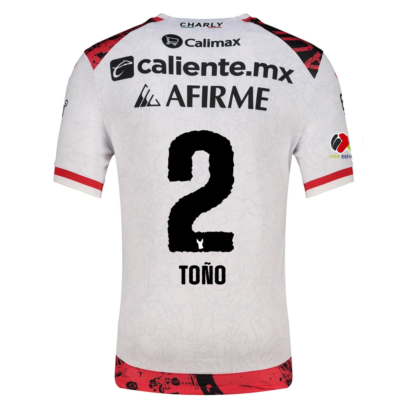 Charly Jose Antonio Rodriguez Men's Xolos De Tijuana Away Jersey 25/26 w/ BBVA MX Patch (White) | SoccerWearhouse