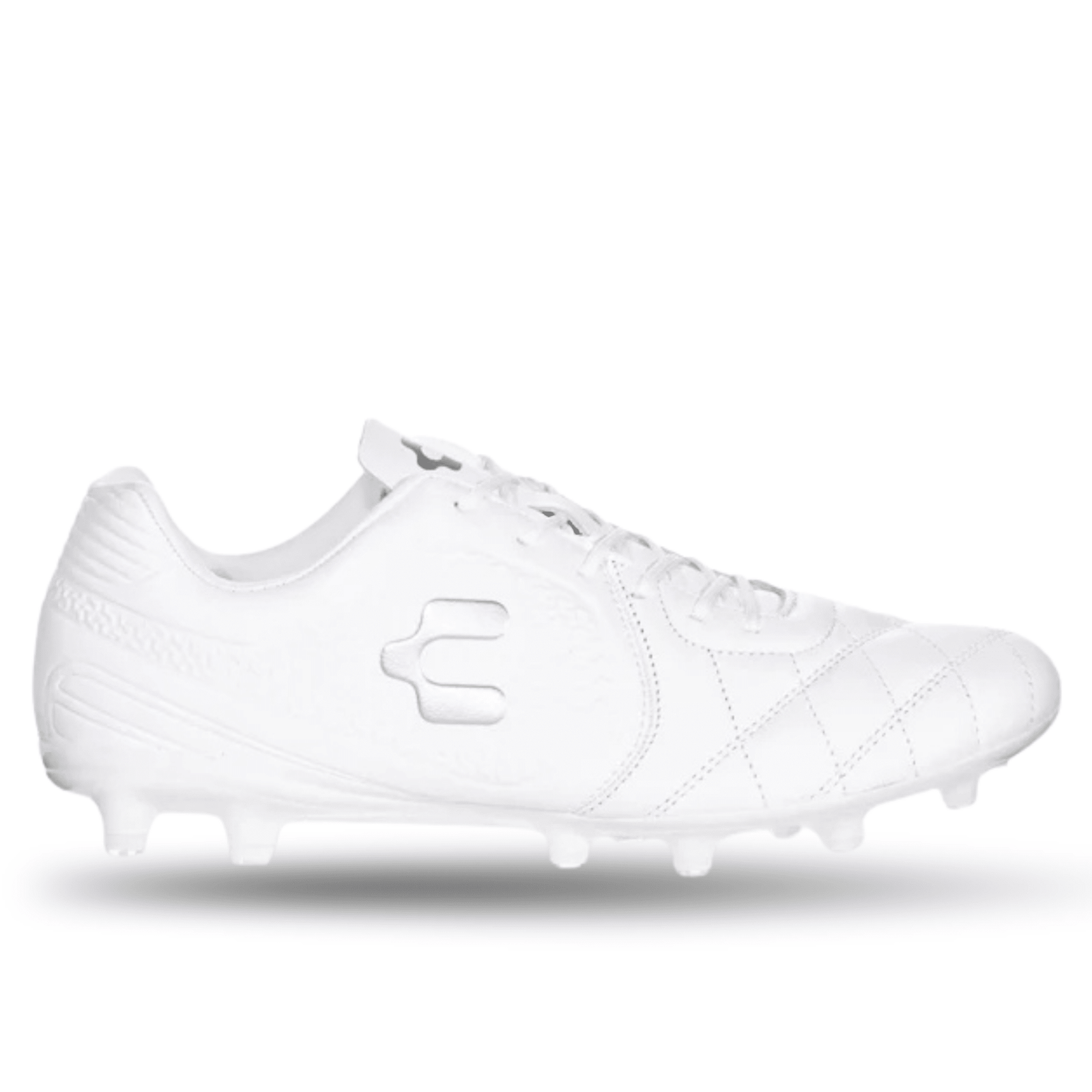Charly Legendario 2.0 LT FG Soccer Cleats (White) | SoccerWearhouse