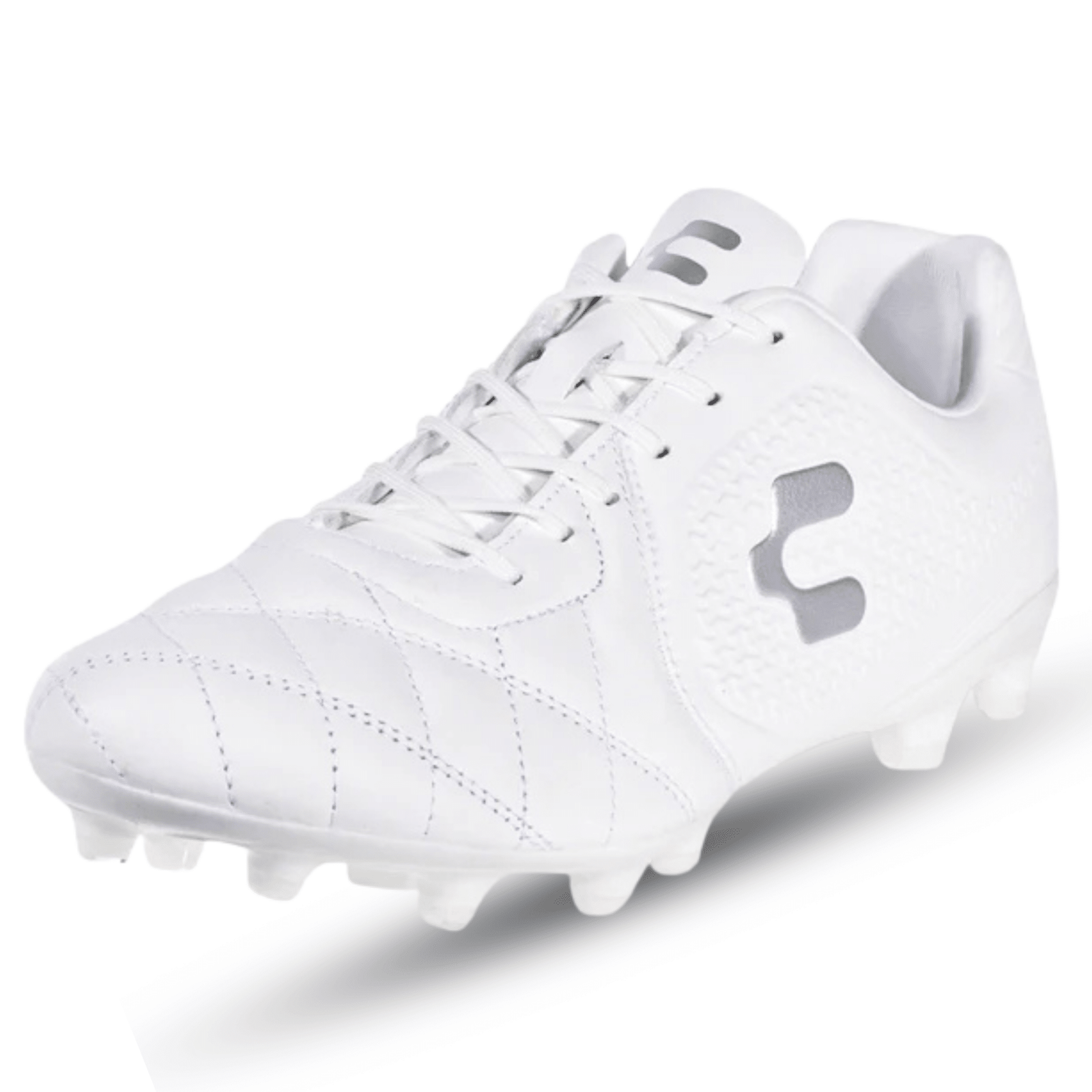 Charly Legendario 2.0 LT FG Soccer Cleats (White) | SoccerWearhouse