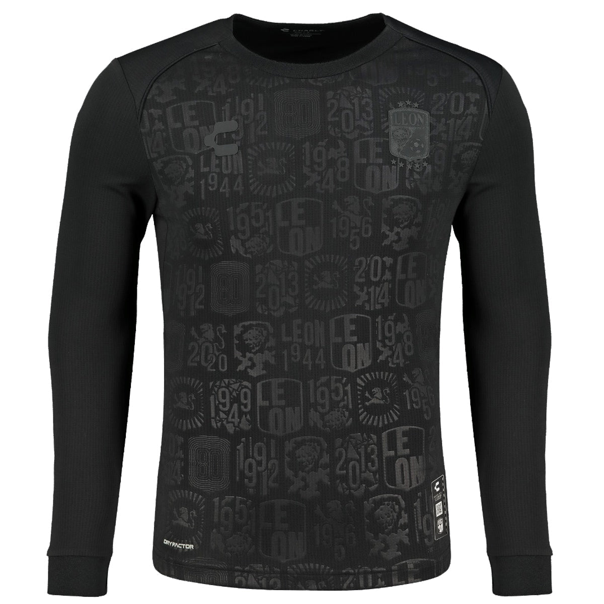 Charly Leon James Rodriguez Long Sleeve 80th Anniversary Special Edition Jersey 24/25 (Black/Black) | SoccerWearhouse