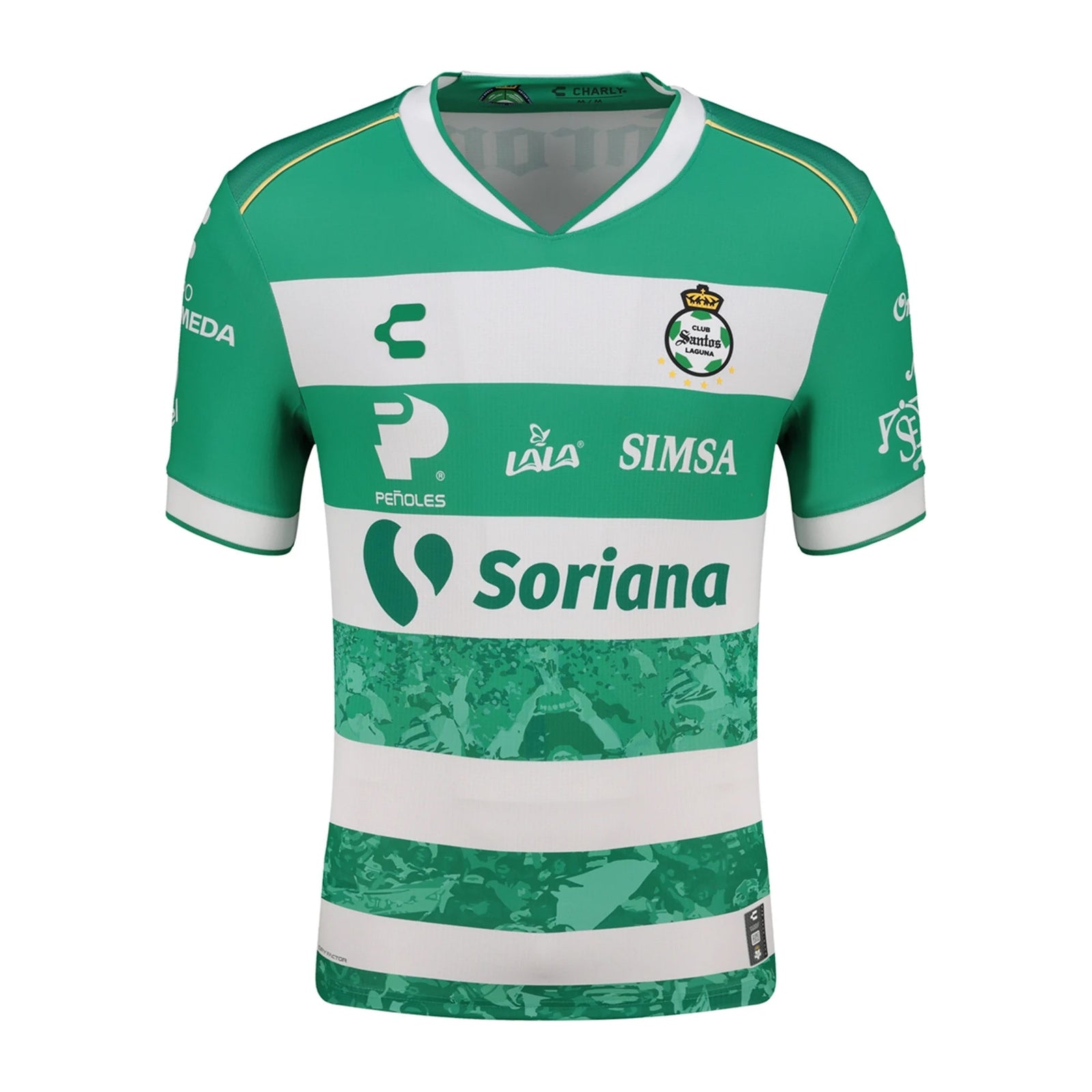 Charly Men's Santos Laguna Home Jersey 25/26 (Green/White) | SoccerWearhouse