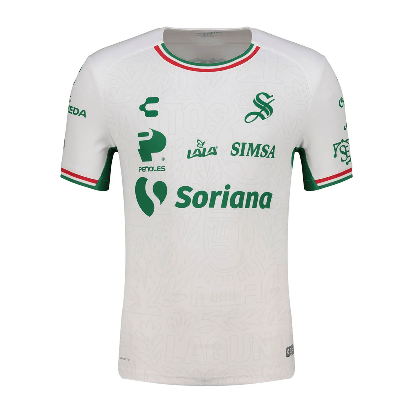 Charly Men's Santos Third Jersey 25/26 (White) | SoccerWearhouse