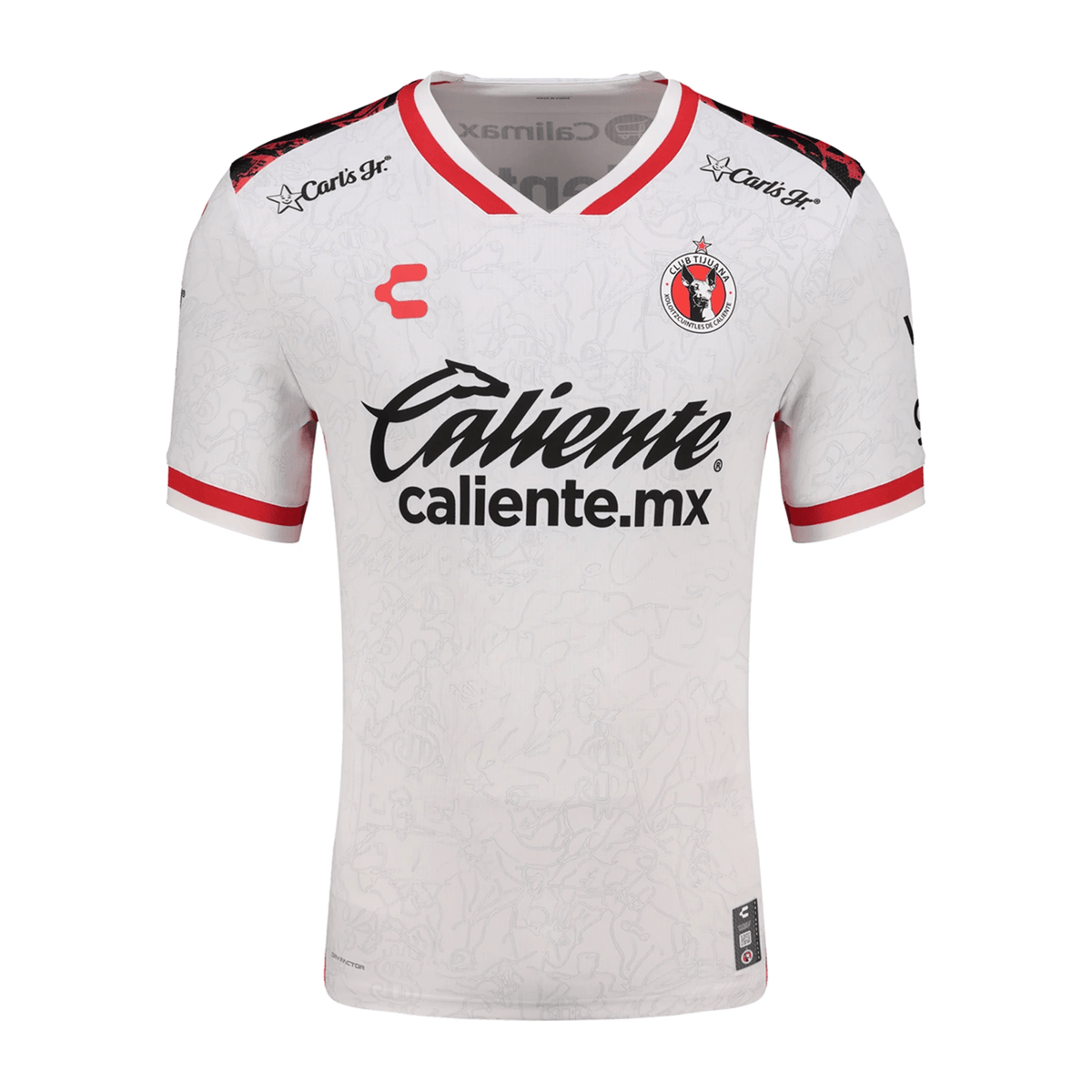 Charly Men's Xolos De Tijuana Away Jersey 25/26 (White) | SoccerWearhouse