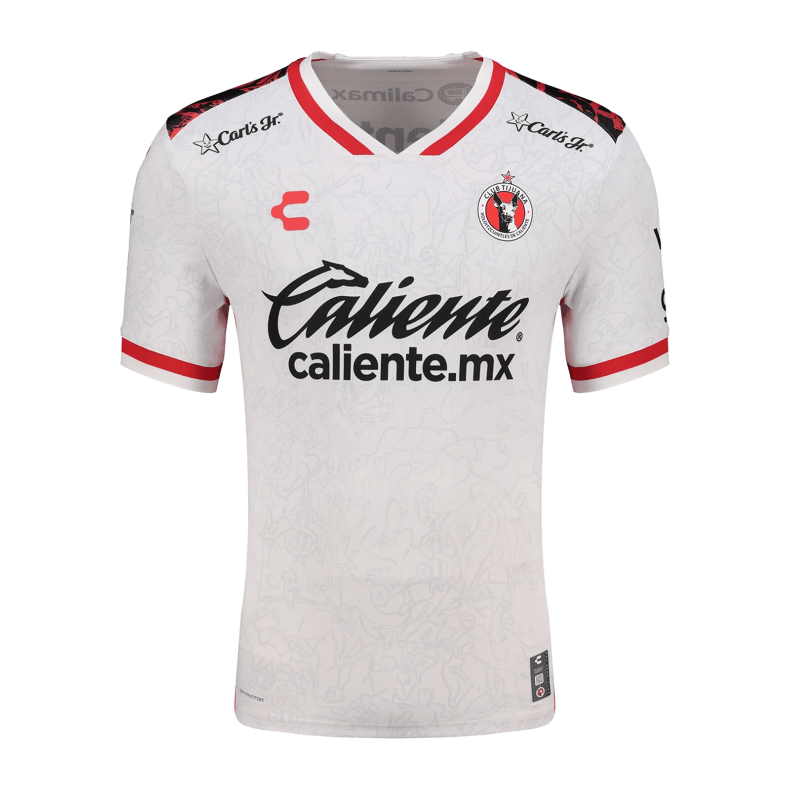 Charly Men's Xolos De Tijuana Away Jersey 25/26 (White) | SoccerWearhouse