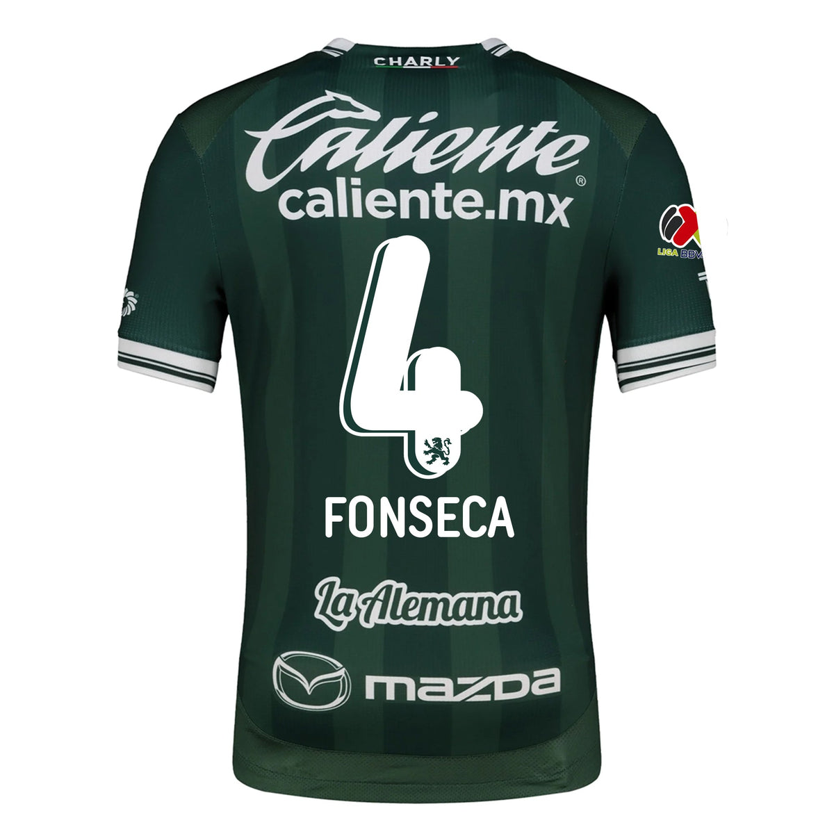 Charly Nicolas Fonseca Men's Leon FC Home Jersey 25/26 w/ BBVA Liga Patch (Green) | SoccerWearhouse