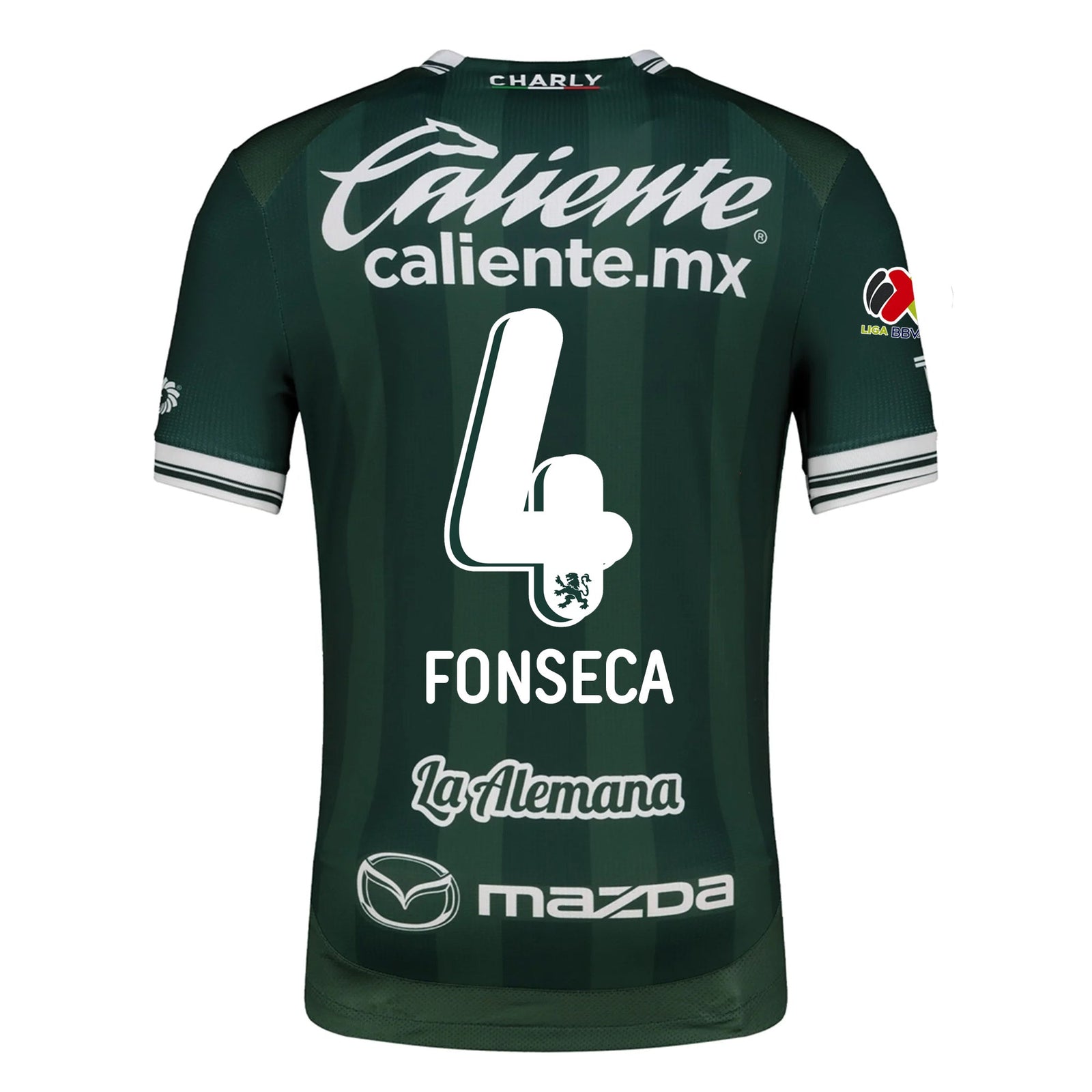 Charly Nicolas Fonseca Men's Leon FC Home Jersey 25/26 w/ BBVA Liga Patch (Green) | SoccerWearhouse