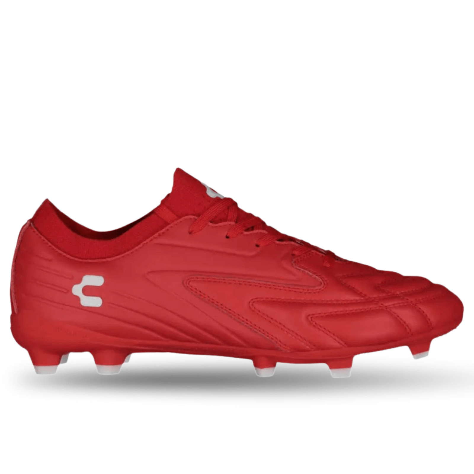 Charly Onore LT Firm Ground Soccer Cleats (Red) | SoccerWearhouse