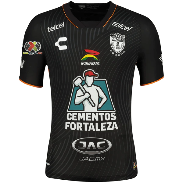 Charly Pachuca Away Jersey w/ Liga MX Patch 23/24 (Black) | SoccerWearhouse