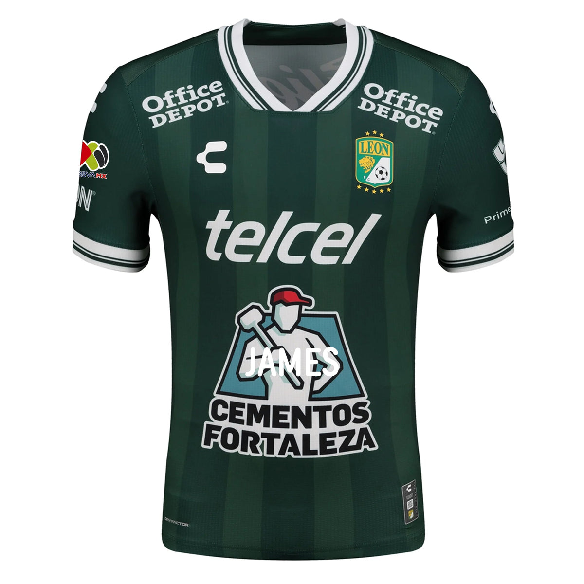 Charly Salvador Reyes Men's Leon FC Home Jersey 25/26 w/ BBVA Liga Patch (Green) | SoccerWearhouse