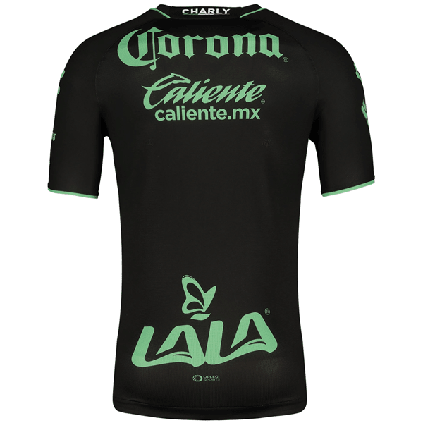 Charly Santos Laguna Away Jersey w/ Liga MX Patch 23/24 (Black/Green) | SoccerWearhouse