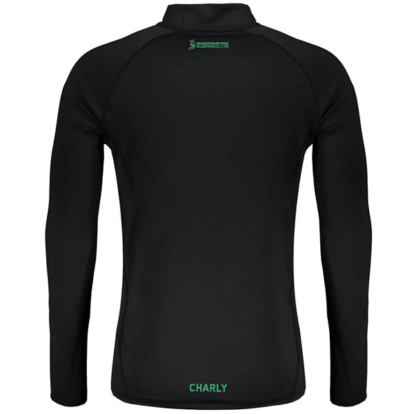 Charly Santos Training Top Jacket 23/24 (Black/Green) | SoccerWearhouse