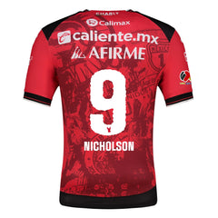 Charly Shamar Nicholson Men's Club Tijuana Xolos Home Jersey 25/26 w/