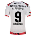 Charly Shamar Nicholson Men's Xolos De Tijuana Away Jersey 25/26 w/ BBVA MX Patch (White)