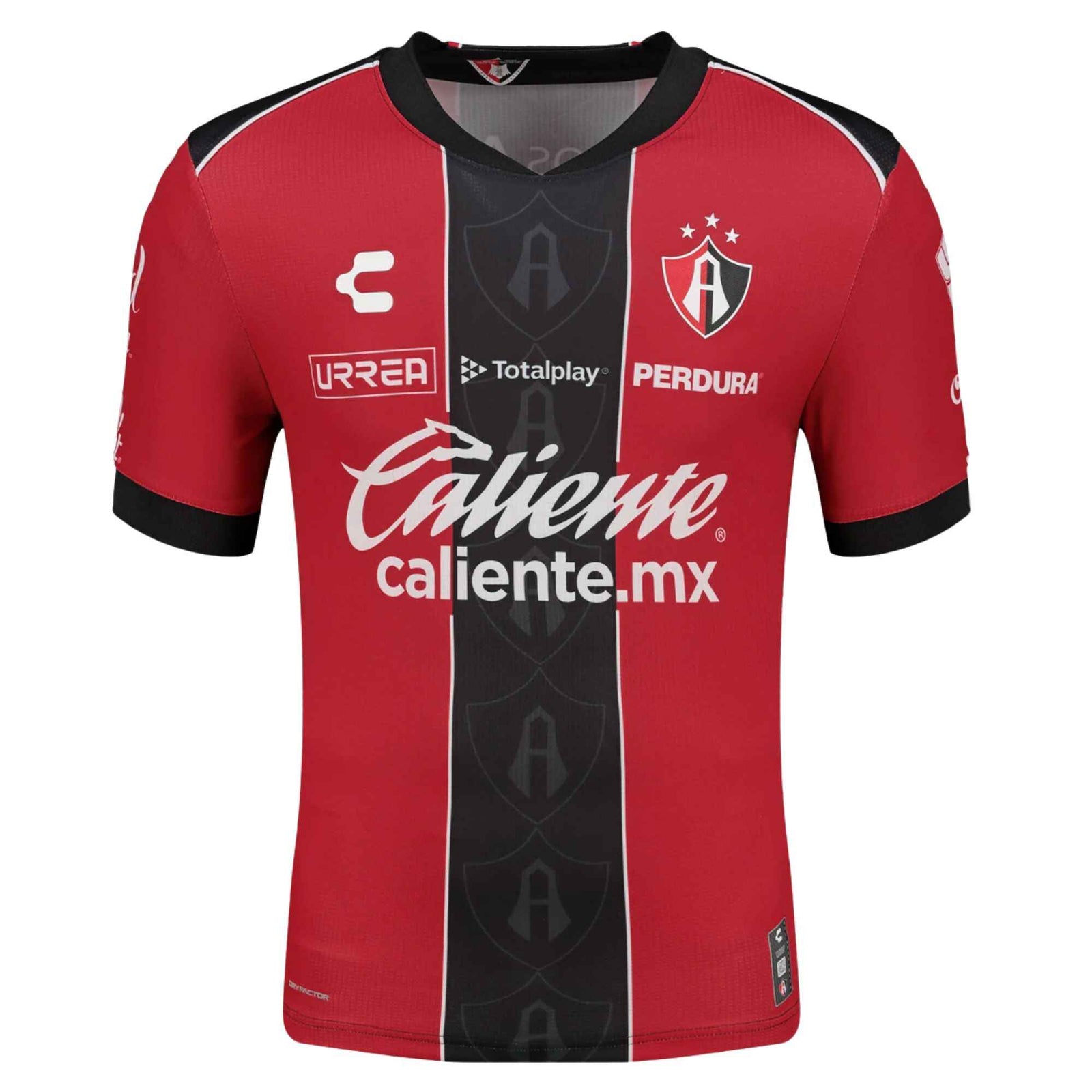 Charly Youth Atlas 25/26 Home Jersey (Red/Black) | SoccerWearhouse
