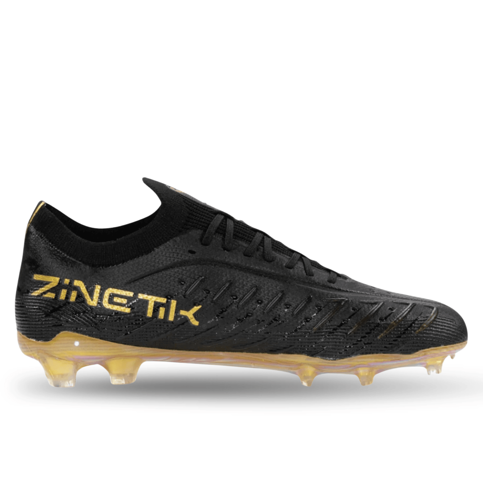 Charly Zinetik PFX Firm Ground Soccer Cleats (Black/Gold) | SoccerWearhouse