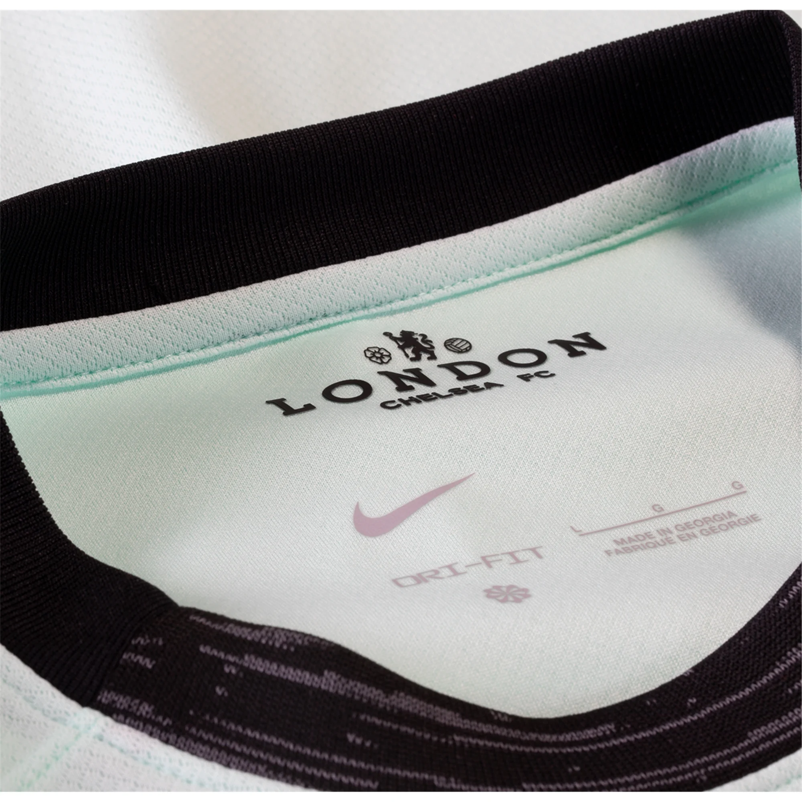 Nike Chelsea Moises Caicedo Third Jersey w/ EPL + No Room For Racism Patches 23/24 (Mint Foam/Black)