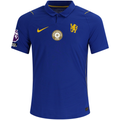 Nike Mens Chelsea FC Match Authentic Home Jersey w/ EPL + No Room For Racism + Club World Champions Patch 26/27 (Bright Blue/Gold)