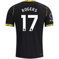 Nike Mens Chelsea Morgan Rogers Match Authentic Away Jersey w/ EPL + No Room For Racism + Club World Cup Patches 26/27 (Black/Gold)