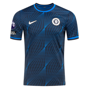 Nike Chelsea Roméo Lavia Away Jersey w/ EPL + No Room For Racism Patches 23/24 (Soar/Club Gold)