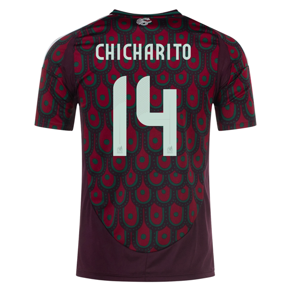 Adidas Mens Mexico Chicharito Home Jersey 24/25 (Multicolor
