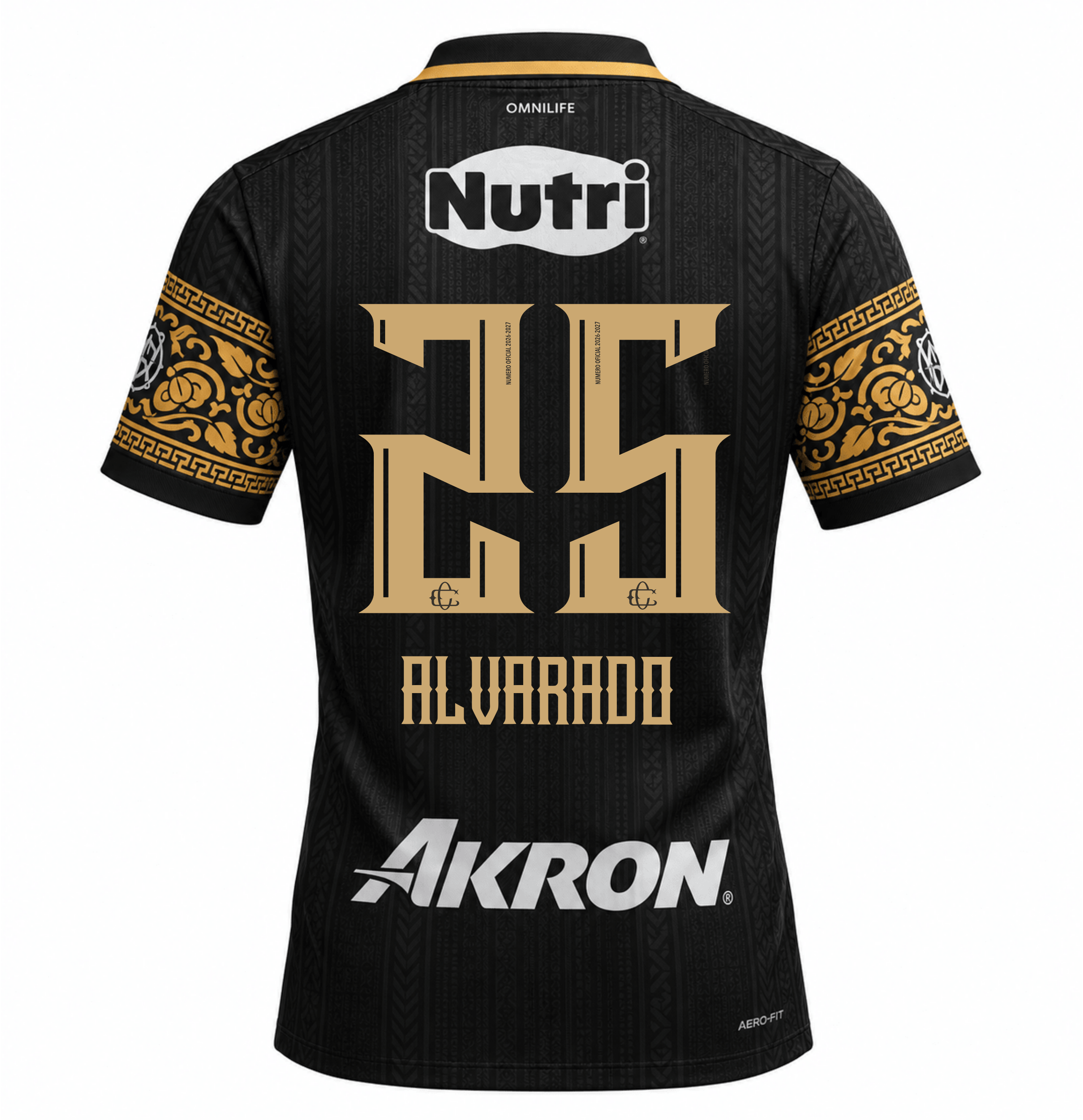 Nike Men's Chivas Guadalajara Alvarado Match Authentic Third Jersey 26/27 (Black/Truly Gold)