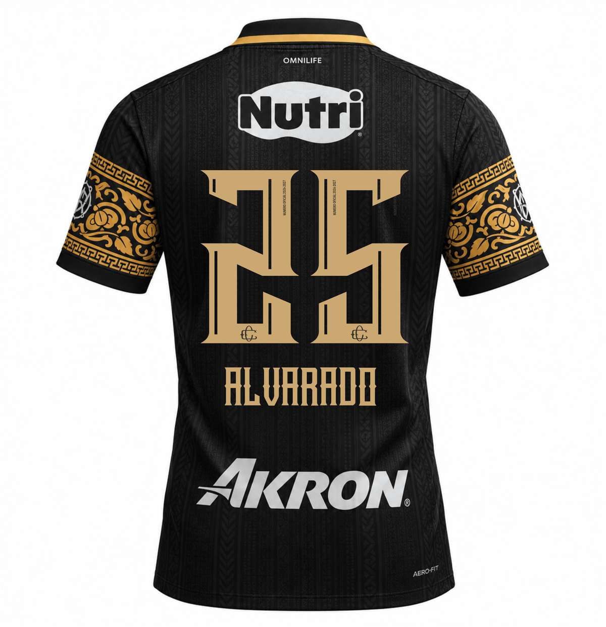Nike Men's Chivas Guadalajara Alvarado Match Authentic Third Jersey 26/27 (Black/Truly Gold)