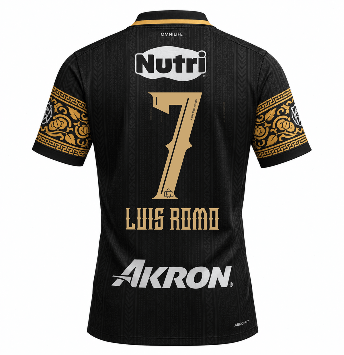 Nike Men's Chivas Guadalajara Luis Romo Match Authentic Third Jersey 26/27 (Black/Truly Gold)