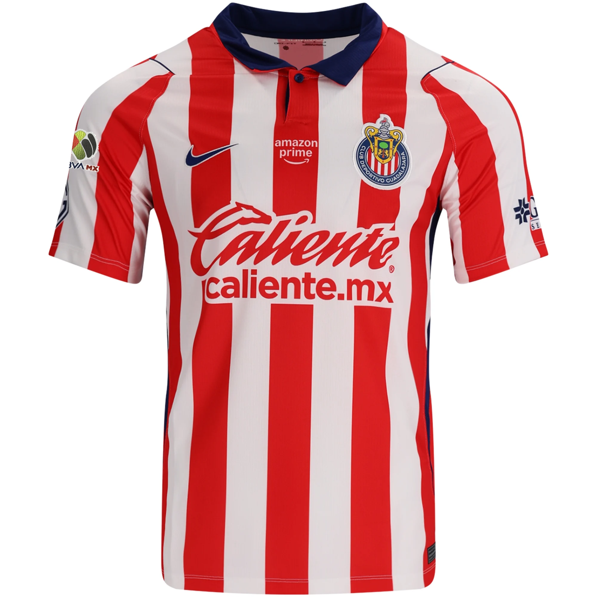 Nike Chivas Home Jersey w/ Liga MX Patch 26/27 (White/Speed Red/Loyal Blue)