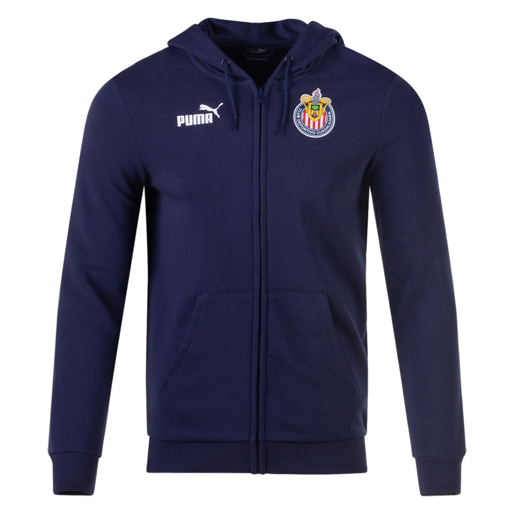 Puma Chivas Football Culture Hooded Full Zip Jacket 24 25 Puma Navy P Soccer Wearhouse