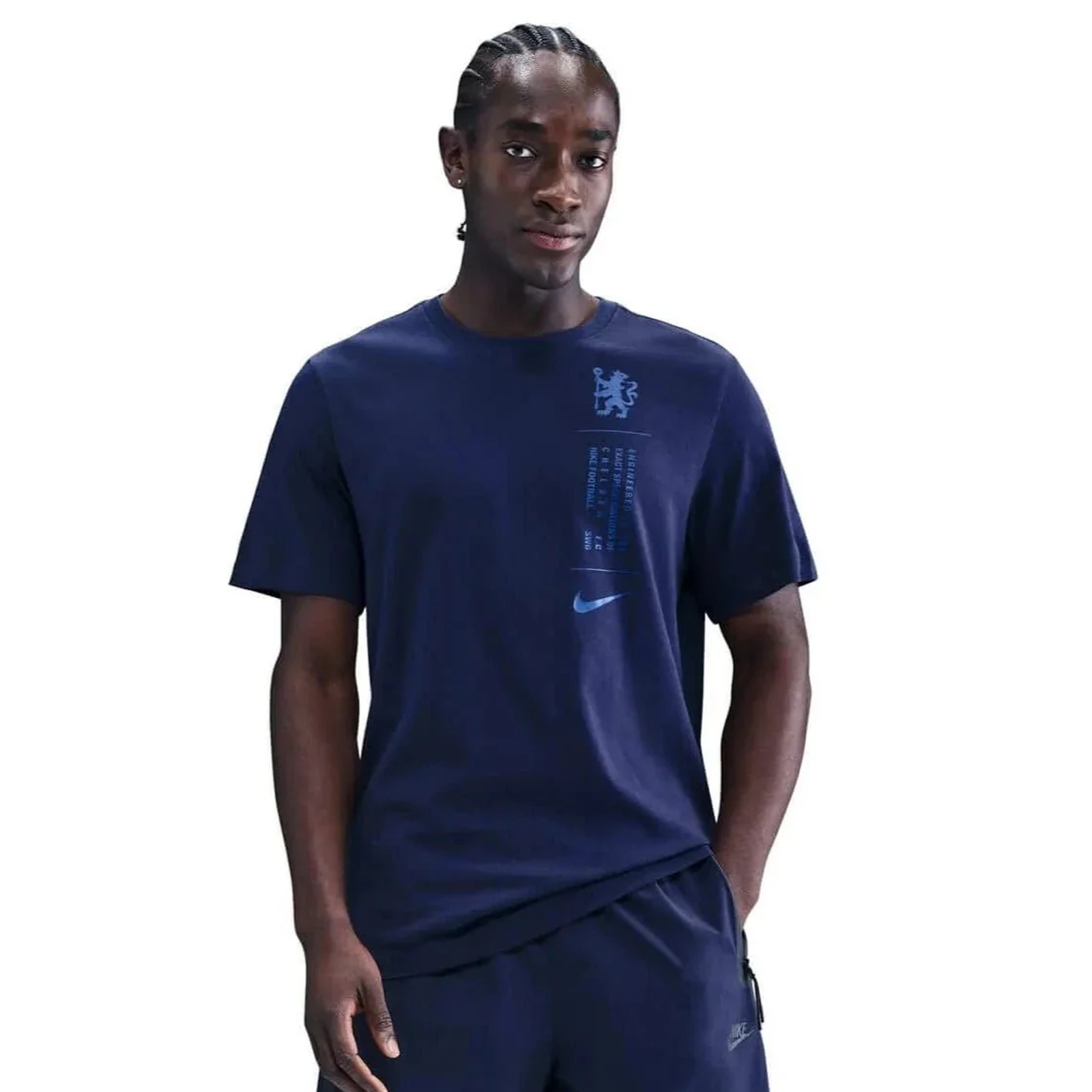 Nike Chelsea 25/26 Badge Logo T-Shirt (Obsidian)